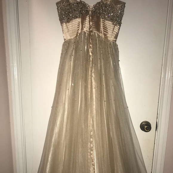 Nude Strapless Ballgown - Picture 6 of 6